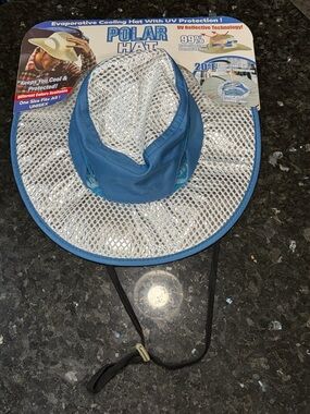 Brand New 14" Polar Hat Keeps You 20ºF Cooler UV Protection Evaporative Cooling